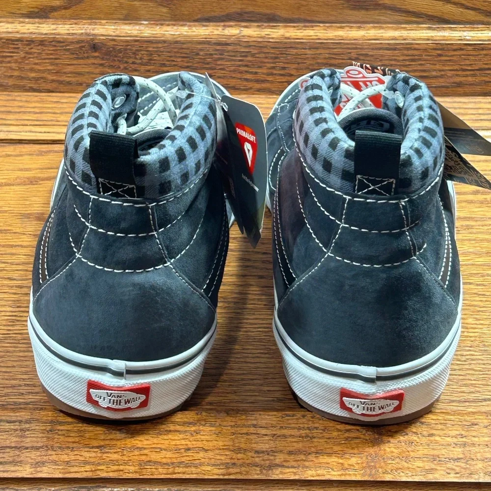 Vans Sk8 Hi Mte‎ 1 Plaid Grey White Boots